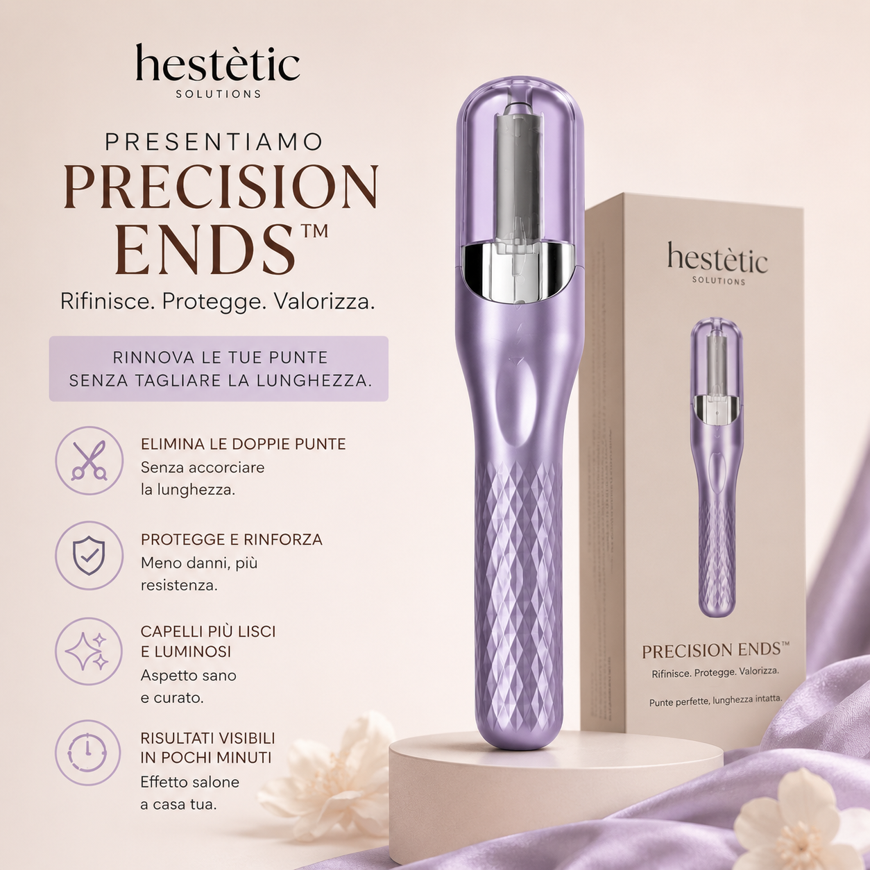 Hestétic-Precision Ends™| Professioneller Spliss-Entferner ohne Längenverlust